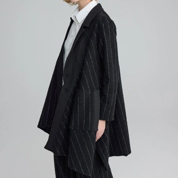 Luukaa Sunniva Miexed Media Long Jacket/Coat - Size M (2) NWT - Picture 3 of 11